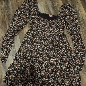 Floral long sleeve dress